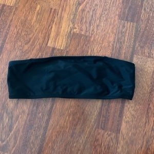 Strapless Black Bikini Top